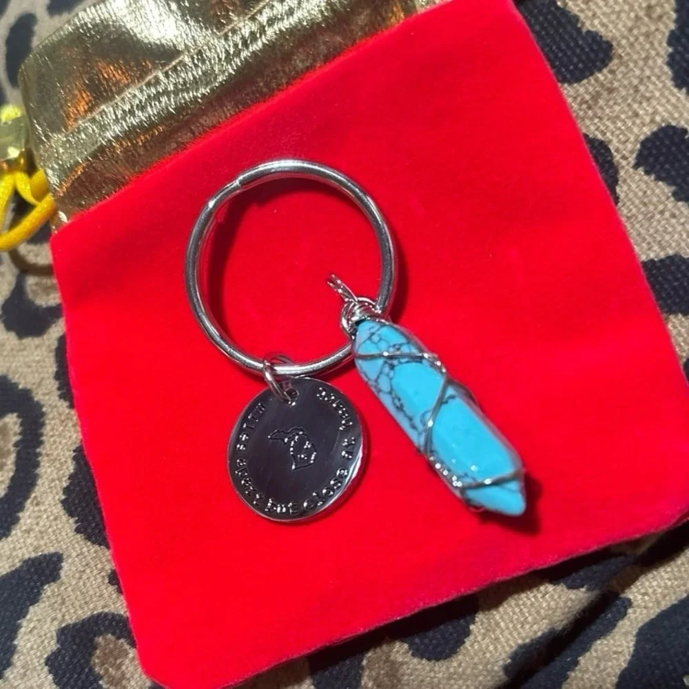 NEW Miles Apart Close‎ At Heart State Keychain w/ Healing Crystal, Michigan